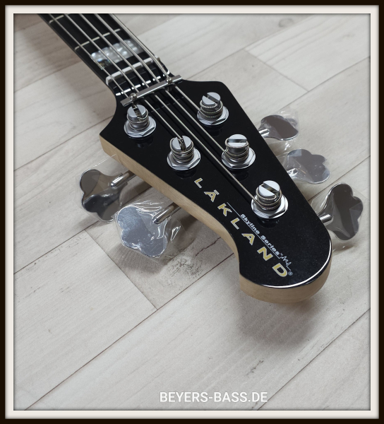 Lakland Skyline 55-02C Custom, Black Sparkle Gloss
